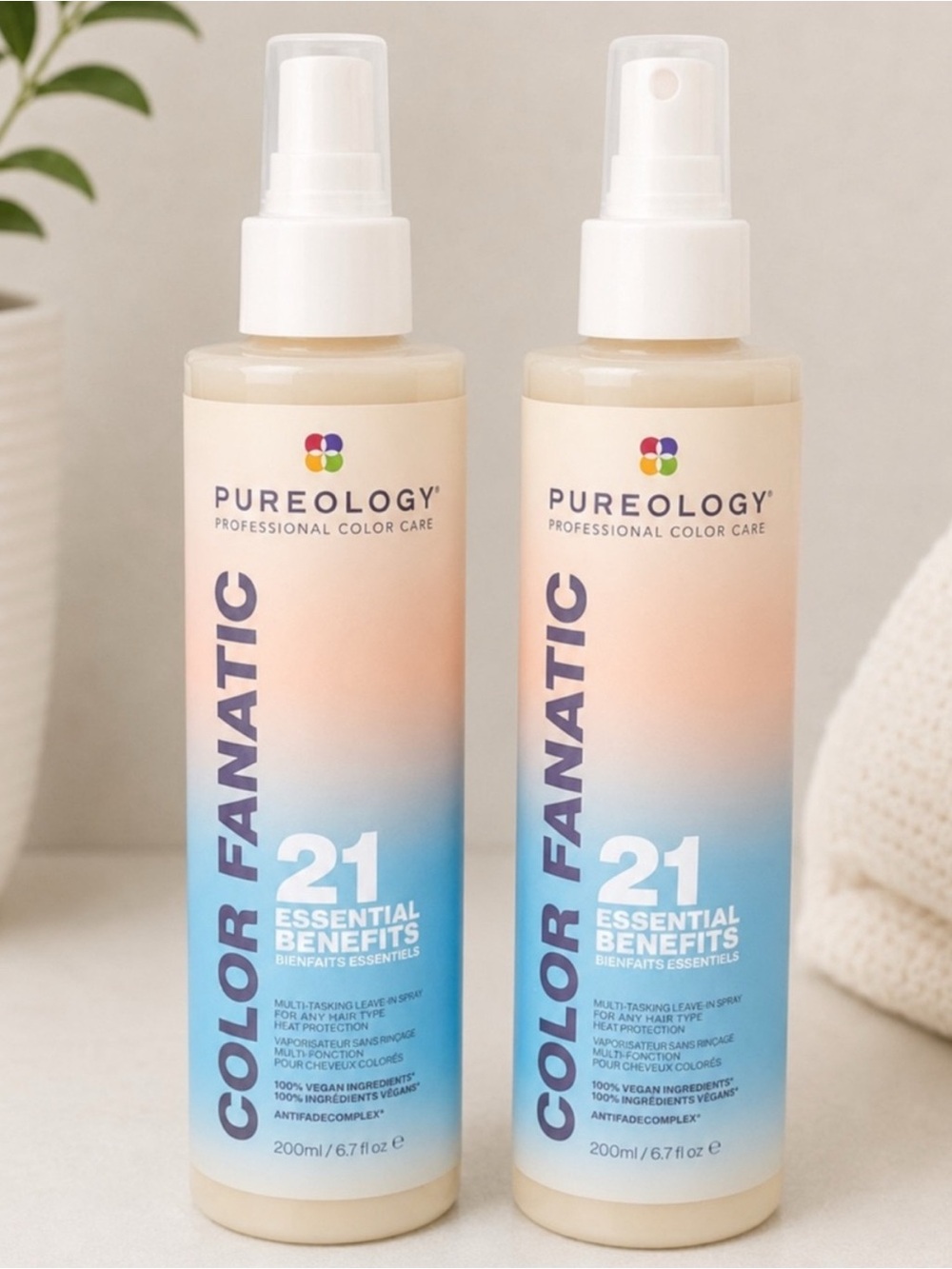 NEW! Pureology Color Fanatic 21 ESSENTIAL BENEFITS leave-in hair BUNDLE